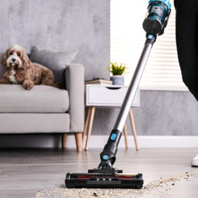 PIFCO 250W Pet Pro Cordless Vacuum Cleaner - 2-in-1 Stick Vacuum Cleaner - Rechargeable Battery - 35min Runtime