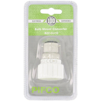 PIFCO Brass Bulb Mount Converter B22 to GU10