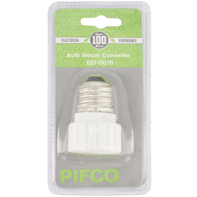 PIFCO Bulb Mount Screw Converter E27-GU10
