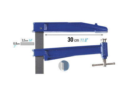 Piher Gietijzeren Klem Model F 40 CM