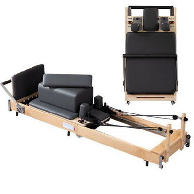 Pilates Reformer Core Folding Bed Contour Reformer Machine Wooden Frame