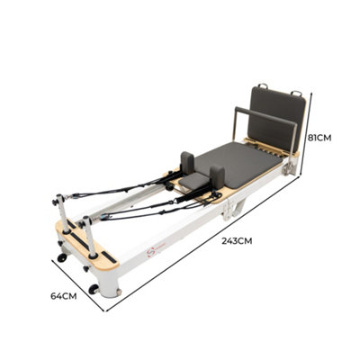 Pilates Reformer Machine Aluminium Frame Multifunctional Portable Folding