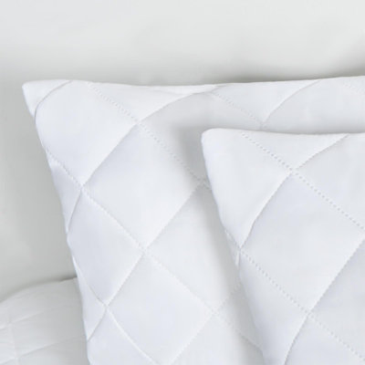 Pillow Protector Cases Soft Touch Cushion Cover 2 Pack Pinsonic Quilted Set Pair