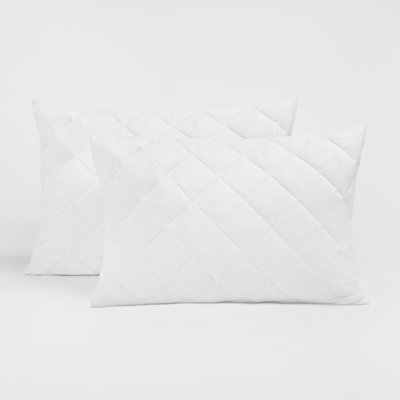 Pillow Protector Cases Soft Touch Cushion Cover 2 Pack Pinsonic Quilted Set Pair - 4