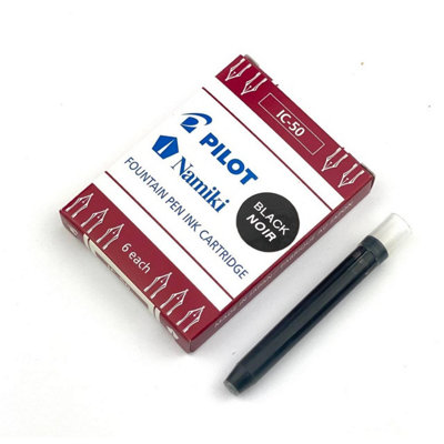 Pilot Namiki Fountain Pen Ink Refill Set - 12 Pack x 12 (Black) - High ...