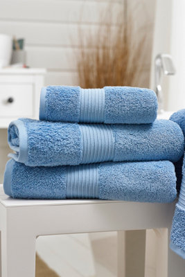 Bliss Egyptian Cotton Luxury Towels, Size: Tub Mat, Blue