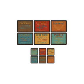 Pimpernel Lunchtime Placemats and Coasters Set of 6