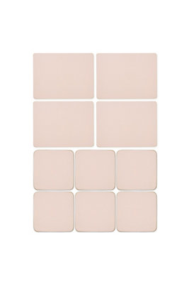 Pimpernel Placemats and Coasters Set Flossy Pink