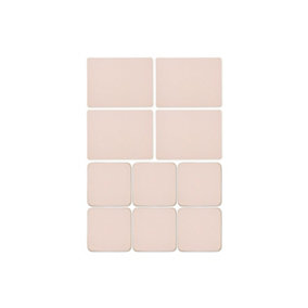 Pimpernel Placemats and Coasters Set Flossy Pink