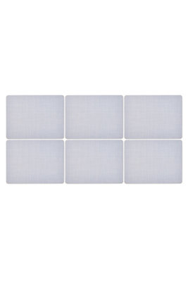 Pimpernel Placemats Hessian Grey Set of 6 Table Mats