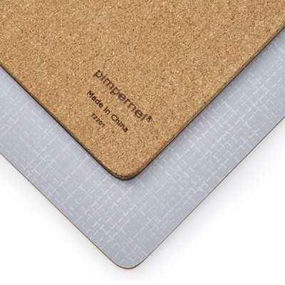Pimpernel Placemats Hessian Grey Set of 6 Table Mats