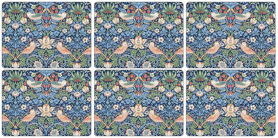Pimpernel Strawberry Thief Blue Placemats Set of 6