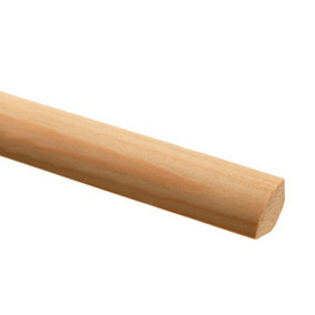 Pine Basic Quadrant Moulding Corner Bead Pack of 12 (L)2.4m (W)18mm (D)18mm