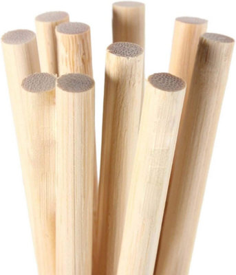 Pine Dowel 15mm Doweling 10 Rods (L)300mm (W)15mm (Dia)15mm