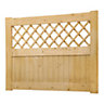 Pine Wooden Garden Gate Outdoor Door Fence Gate with Latch W 120 cm x H 90 cm