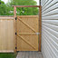 Pine Wooden Garden Gate Side Gate Flat Top Timber with Latch H 183 cm x W 91 cm