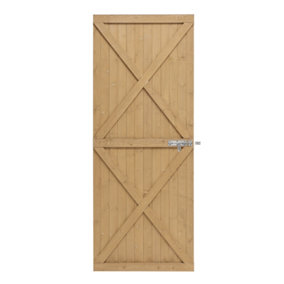 Pine Wooden Garden Gate Side Opening Gate with Gate Latch W 79 cm