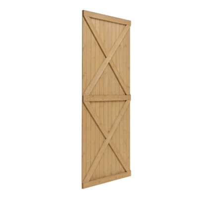 Pine Wooden Garden Gate Side Opening Gate with Gate Latch W 79 cm