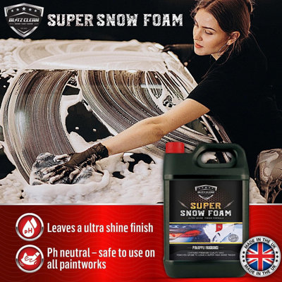Pineapple 5L Snow Foam & Snow Cannon (Karcher K2-K7) Car Shampoo Wash Detailing Valeting Kit For Cars Vans Super Thick Pre Wash