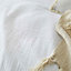 Pineapple Elephant Bedding Afra Cotton Muslin Super King Duvet Cover Set with Pillowcases White