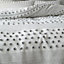 Pineapple Elephant Bedding Aisha Tufted Spot King Duvet Cover Set with Pillowcases White