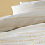 Pineapple Elephant Bedding Cairns Tufted Cotton Jacquard Super King Duvet Cover Set with Pillowcases White Ochre