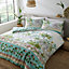 Pineapple Elephant Bedding Elephant Oasis Cotton Double Duvet Cover Set with Pillowcases Green