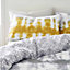 Pineapple Elephant Bedding Hermosa Tie Dye Cotton Duvet Cover Set with Pillowcases Grey/Ochre