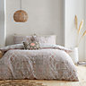 Pineapple Elephant Bedding Iniko Patchwork Cotton Duvet Cover Set with Pillowcases Natural