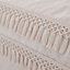 Pineapple Elephant Bedding Izmir Cotton Tassel Duvet Cover Set with Pillowcase Stone Grey