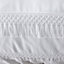 Pineapple Elephant Bedding Izmir Cotton Tassel King Duvet Cover Set with Pillowcases White