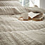 Pineapple Elephant Bedding Tamba Jersey Stripe Duvet Cover Set with Pillowcase Natural