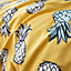 Pineapple Elephant Bedding Tupi Pineapple Cotton Duvet Cover Set with Pillowcases Ochre Teal