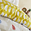 Pineapple Elephant Kids Bedding Minbu Elephant Cotton Double Duvet Cover Set with Pillowcases Natural