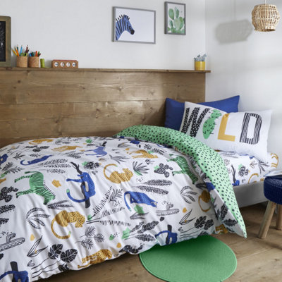 Jungle animal hot sale duvet cover