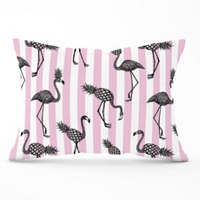 Pineapple Flamingo Cushions 33cm x 48cm