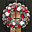 Pinecone and Roses All Season Front Door Wreath Home Decoration Wreath 38cm