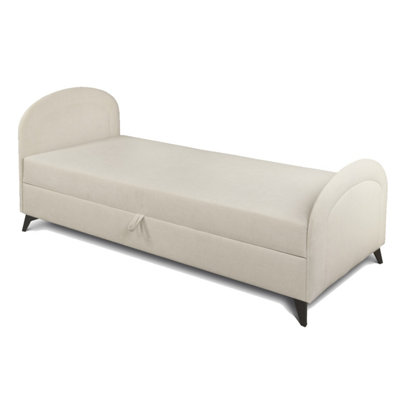 Ping Day Bed Chaise Lounge with Storage - Beige (MAVEL23)