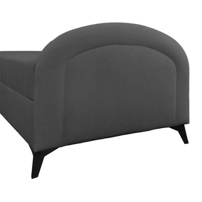 Ping Day Bed Chaise Lounge with Storage - Charcoal (MAVEL14)