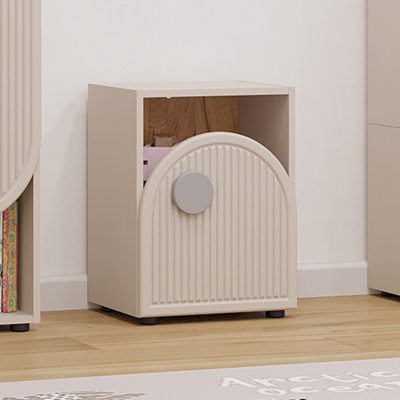 Ping Multifunction Vertical Cabinet Shelf Unit Kids Bedroom - Cashmere