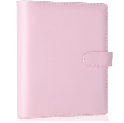 Pink A5 Refillable Budget Notebook with 6 Ring Binder and 25 Foil ...