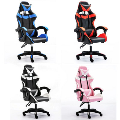 Pink and clearance white computer chair