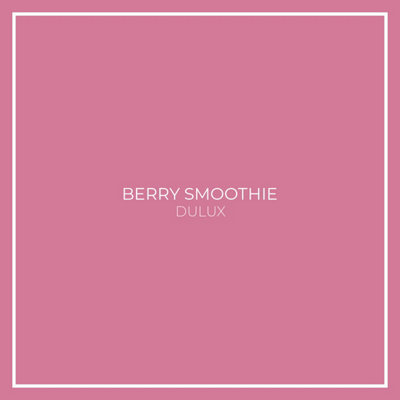 Pink Berry Smoothie Toughened Glass Kitchen Splashback - 1000mm x 1000mm