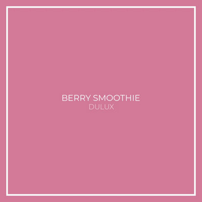 Pink Berry Smoothie Toughened Glass Kitchen Splashback - 600mm x 600mm