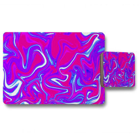 Pink & Blue Marble (Placemat & Coaster Set) / Default Title