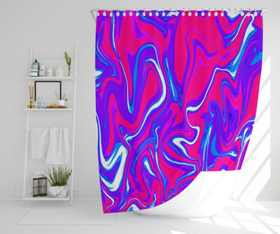 Pink & Blue Marble (Shower Curtain) / Default Title Price Comparisons | Compare The Build