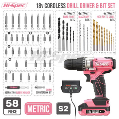 FITE ON UL Listed 12V AC Adapter Replacement For Pink Power PP121LI Cordless Drill & Other Pink Drill Kits