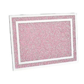 Pink Crushed Diamond Worktop Saver Kitchen Chopping Board 30x40
