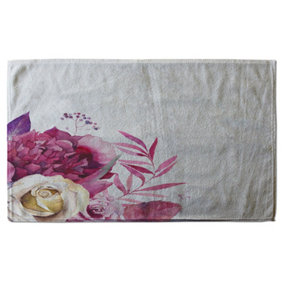Pink Floral (Bath Towel) / Default Title