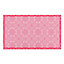 Pink Floral Pattern Indoor & Outdoor Doormat - 70x40cm